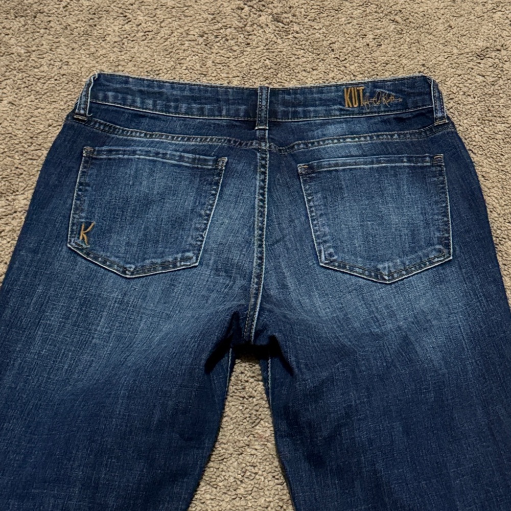 Kut From The Kloth Jeans-Sz 4-Katy Boyfriend Fit-Dark Wash with Fading-EUC - Picture 13 of 13